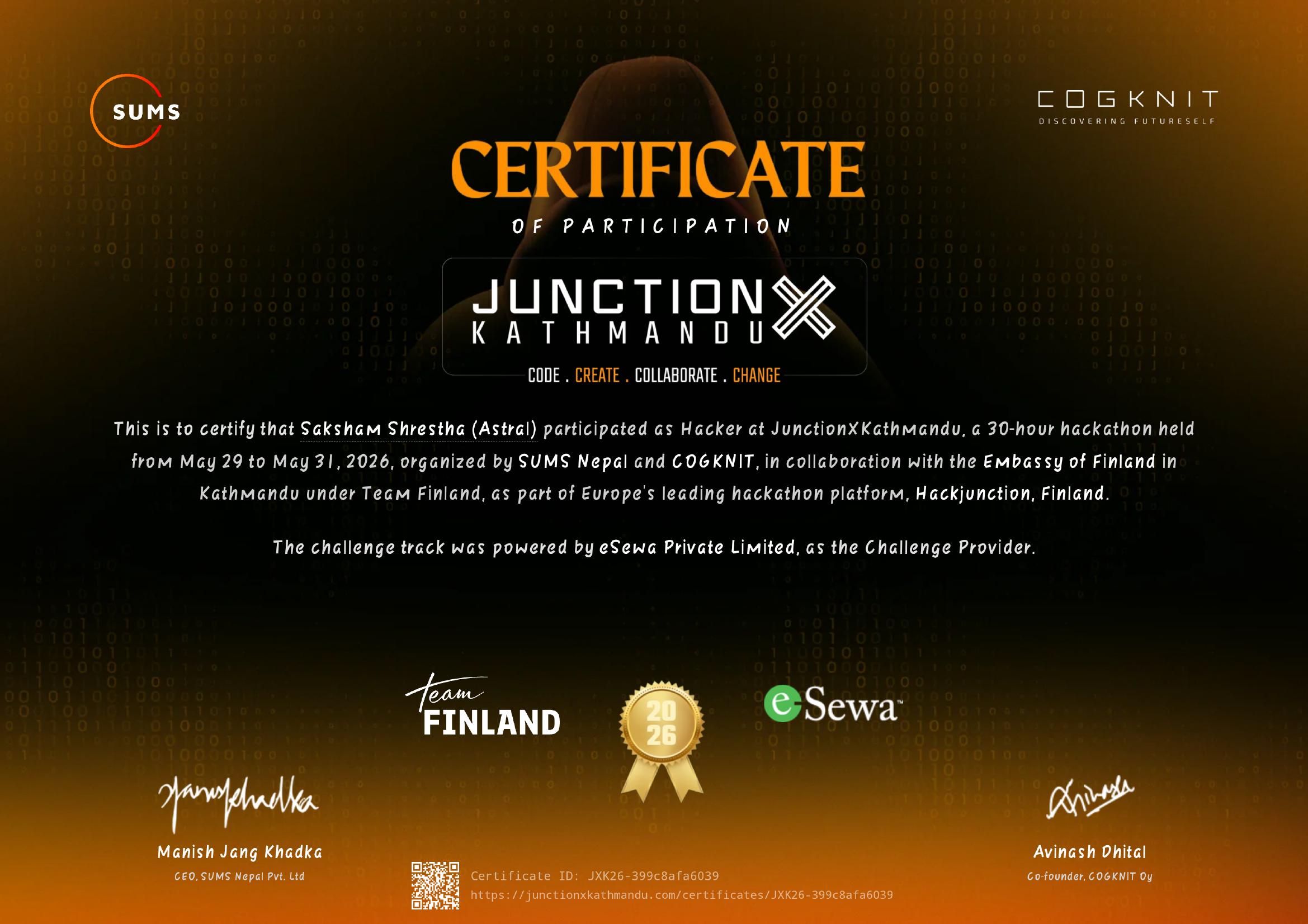 JunctionX Kathmandu 2026